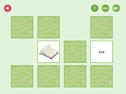 ABC-klubben: ABC-memo Screenshot