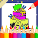 Coloring 3D Cake Birthdays
