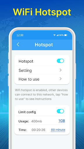 Wifi Hotspot, Personal Hotspot Screen 2
