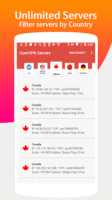 OvpnSpider - One VPN OpenVPN Server  Unlimited VPNのおすすめ画像4