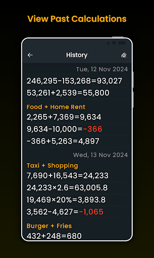 Simple Calculator with History screenshot 10