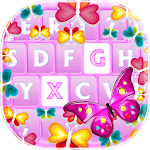 Cover Image of Tải xuống Color Butterfly Emoji Keyboard  APK