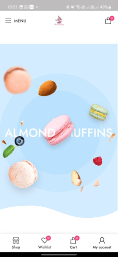 Android application Bakery King screenshort