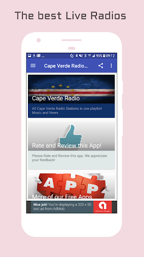 Android application Cape Verde Radio Music & News screenshort