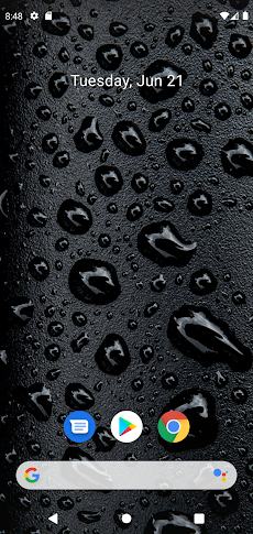 Black Water Droplets Wallpaperのおすすめ画像2