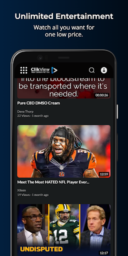 Android application ClikView screenshort