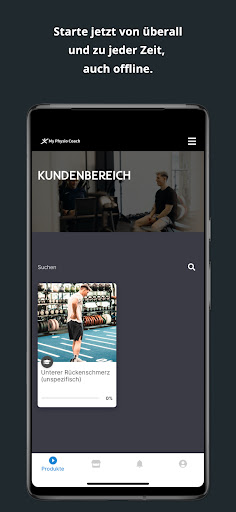 MyPhysioCoach Screen 2