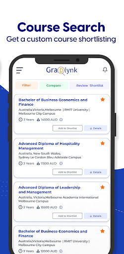 Gradlynk - Study Abroad Screen 2