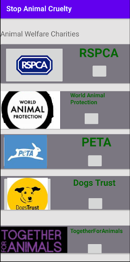 Android application Stop Animal Cruelty screenshort