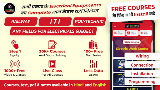 Android application Electric Work Center screenshort