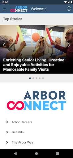 Android application Arbor Connect screenshort