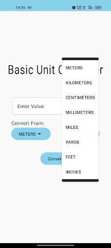 Basic Unit Converter Screen 3