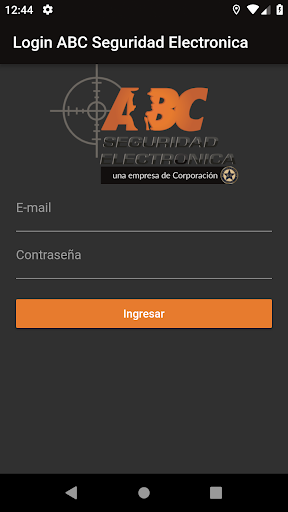 Android application ABC Seguridad Electrónica screenshort