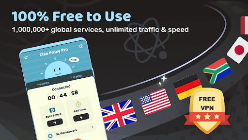 Android application Ciao Proxy Pro - Safe Internet screenshort