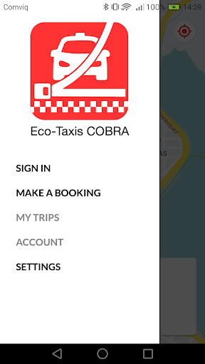 Android application Eco - Taxis COBRA screenshort