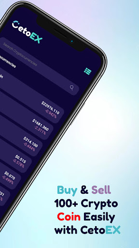 CetoEX : Buy & Sell Crypto Screen 3