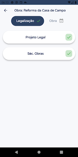 Andamento da Obra Screen 3