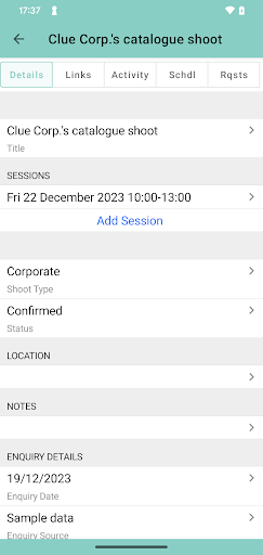 Light Blue CRM for photography