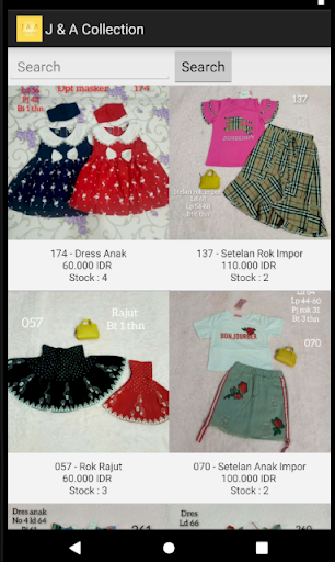 J&A Collection Screen 2