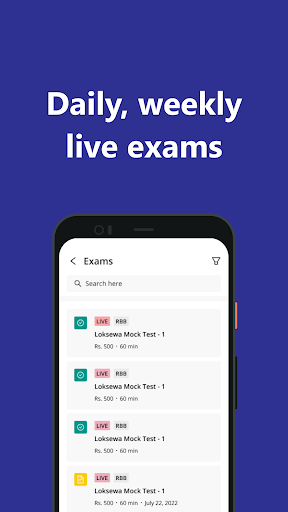 Android application Apex screenshort