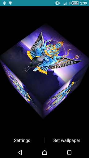 Shani Dev Cube Live Wallpaper Screen 3