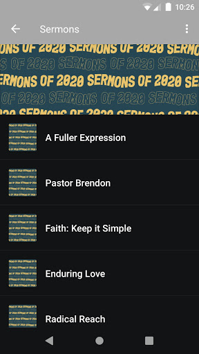 Bridgewood Community Church Screen 2