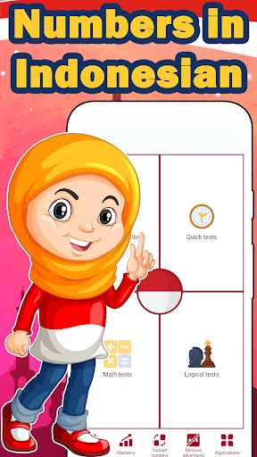 Android application Numbers in Indonesian language screenshort