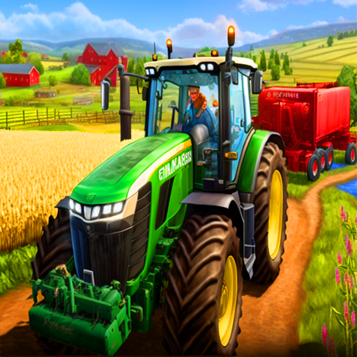 Jogo de simulador de agricultura com máquinas agrícolas caras - YELLOW  TRACTOR 