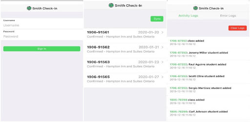 Smith Check-In Android App