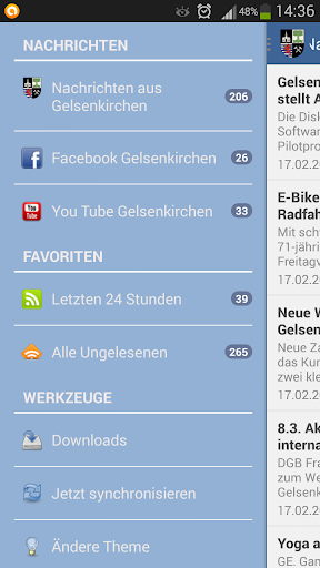 Android application Gelsenkirchen screenshort
