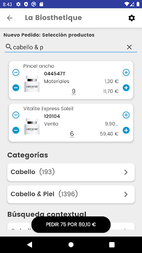 La Biosthetique - App Pedidos