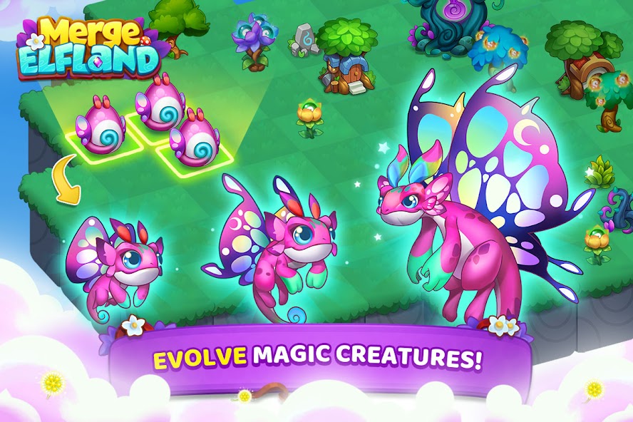 Merge Elfland Magic Merge Game 1.8.6 APK + Мод (Unlimited money) за Android