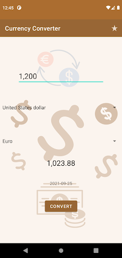 Simple Currency Converter Screen 2