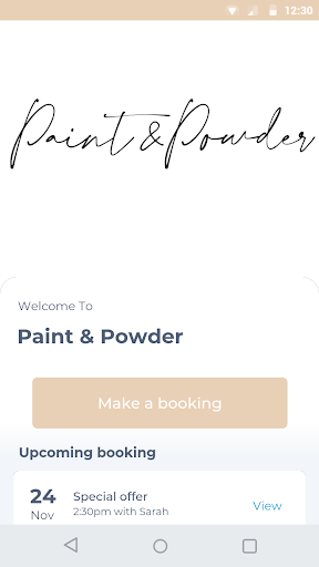 Android application Paint & Powder screenshort