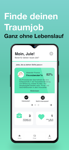 Android application Skillbased: Job Matches Finden screenshort