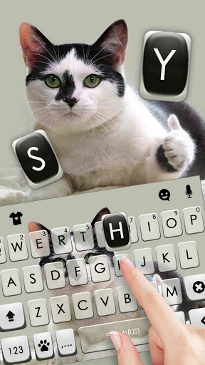 Cat Thumbs Up Keyboard Backgro Screen 2