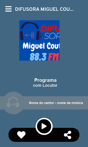 Difusora Miguel Couto 88,3 FM Screen 2