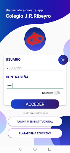 Android application Colegio Julio Ramón Ribeyro screenshort
