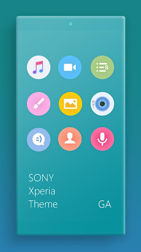 Theme XPERIA ON | Be Blue Screen 2