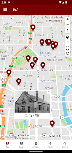 Screenshot of Milwaukee Bronzeville History