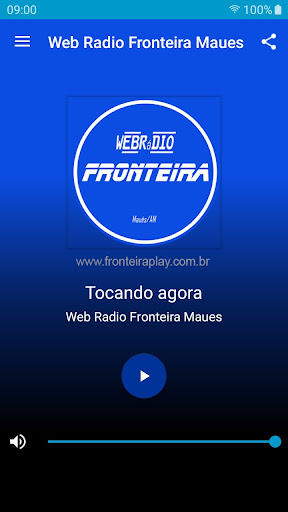 Android application Web Rádio Fronteira - Maués/AM screenshort