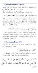 Bekal Ramadhan Tarawih & Witir