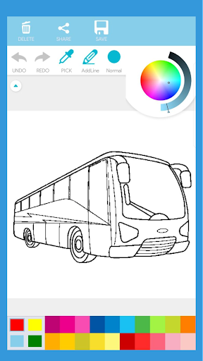 Android application City Bus Coloring Book screenshort