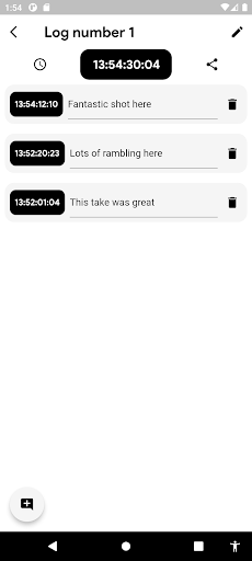 Timecode Notes Screen 2