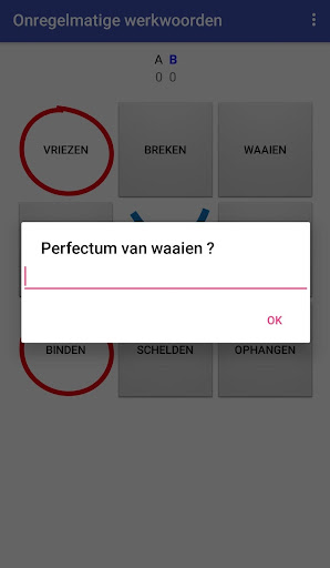 Onregelmatige werkwoorden Screen 3