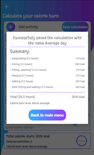 Download Calorie Calculator - Get the basis for your diet For PC Windows and Mac apk screenshot 6