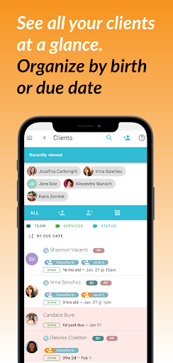 eDoula.biz Screen 2
