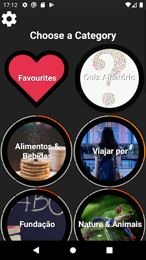 Visualização do aplicativo