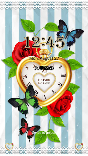 Heart Clock - Wallpaper Screen 2