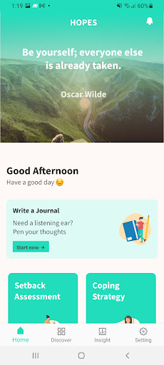 Android application HOPES screenshort